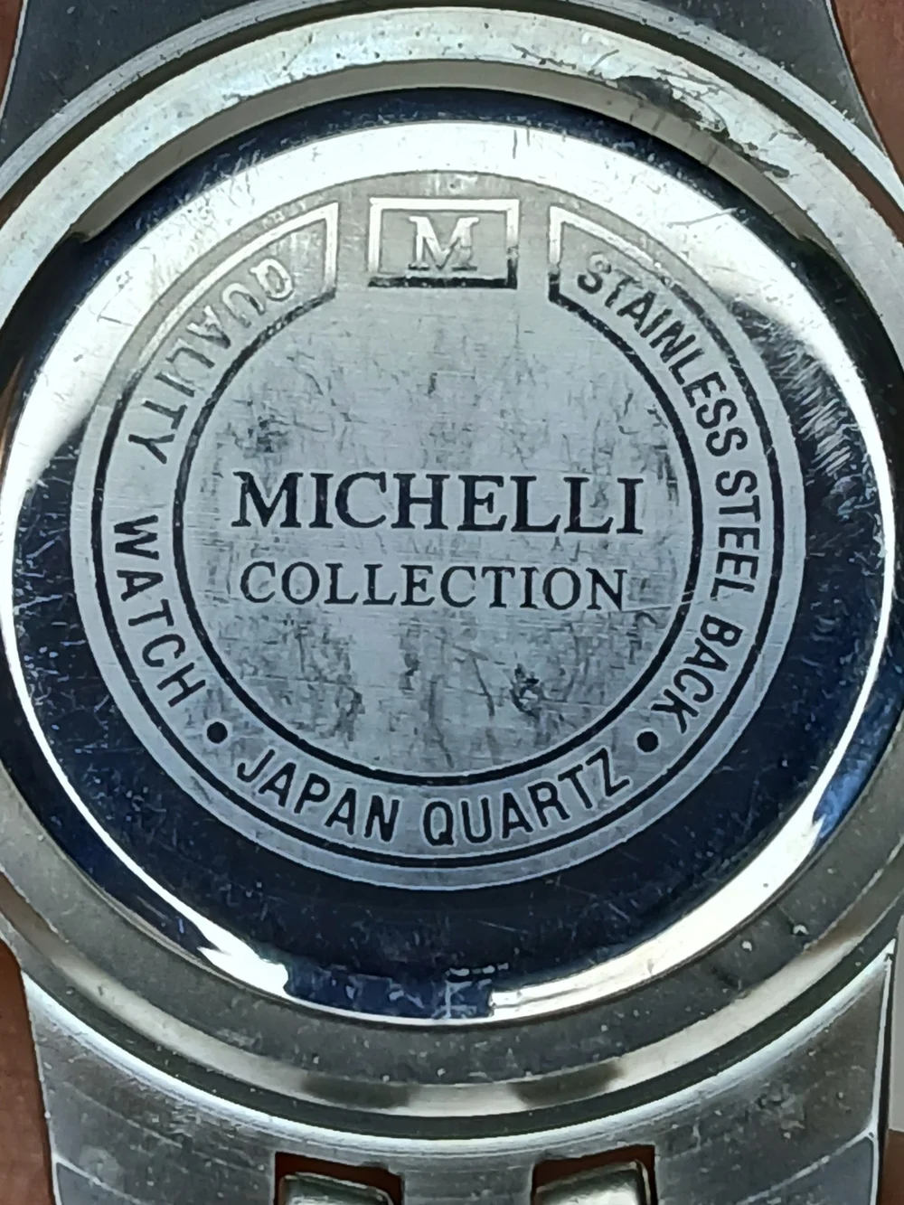 Michelli Collection Watch Two Tone Gold Dial Japan Movt Stainless Back Quartz
